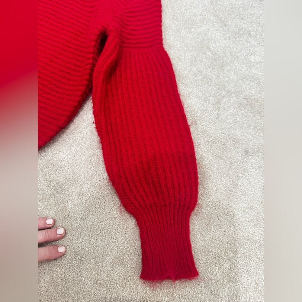 Mayoral girls red ribbed sweater, size 12 - Picture 5 of 6